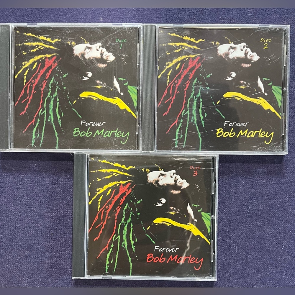Bob Marley - Forever 3 CDs Set Reggae, Ska, Dub Music CDs. Includes Disc 1, 2, 3